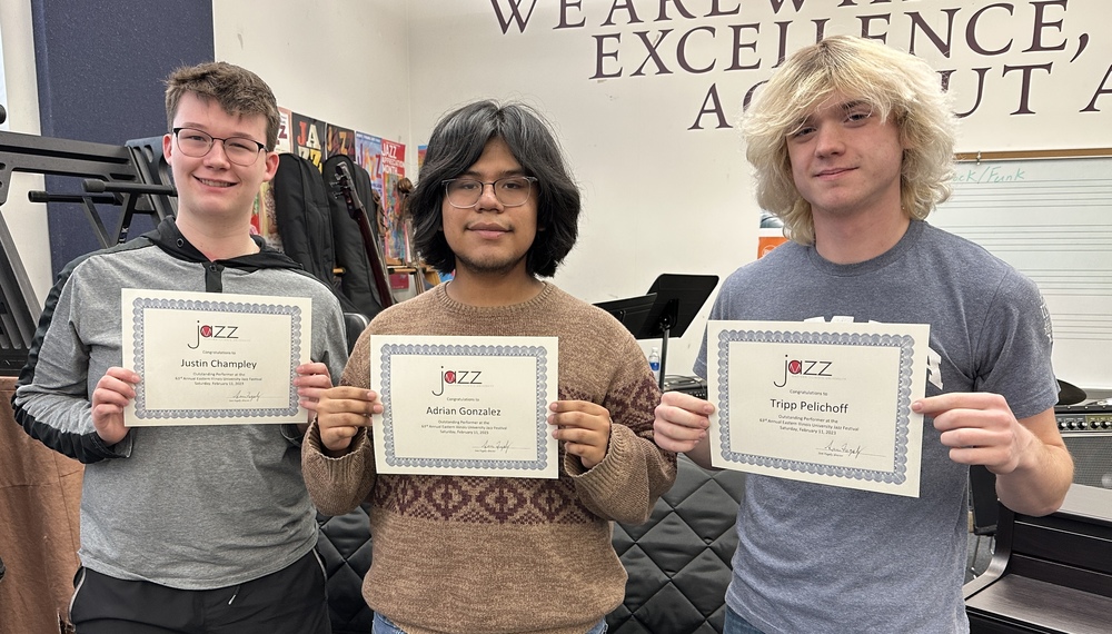 THS Jazz Band Musicians Receive  Recognition at Festival