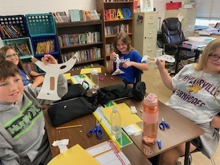 Students working on a project